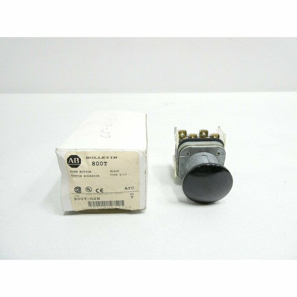 Allen Bradley BLACK PUSHBUTTON 800T-D2B